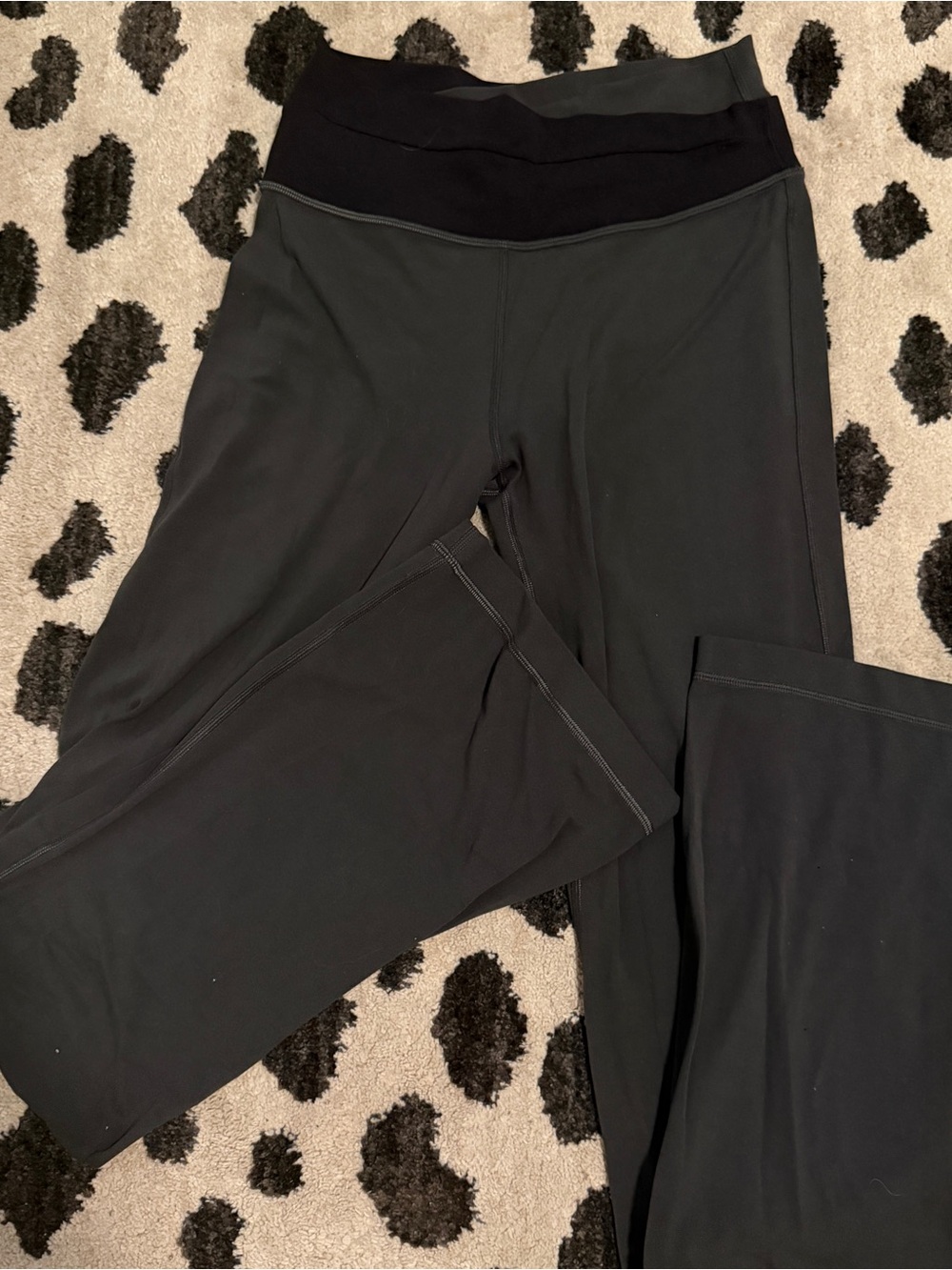 lululemon athletica Black Wide-Leg Leggings